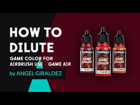 🇺🇸🇬🇧🇪🇸 HOW TO THIN GAME COLOR FOR AIRBRUSH USE + GAME AIR by 