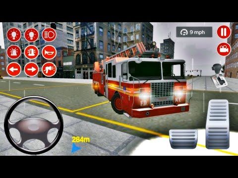 Fire Truck Driving Simulator 2020 🚒 Real Emergency Services Game #17 - Android GamePlay