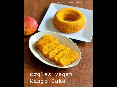 Eggless Mango Cake Recipe Without Condensed Milk - Vegan Mango Cake