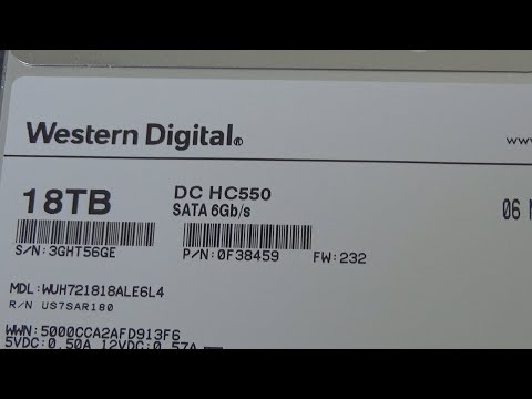 Western Digital WD Ultrastar DC HC550 18TB Hard Drive Unboxing and Test