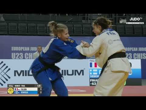 Julie FALGON VS Louna-Lumia SEIKKULA European Judo Championships U23 | Gold medal contest -63 kg