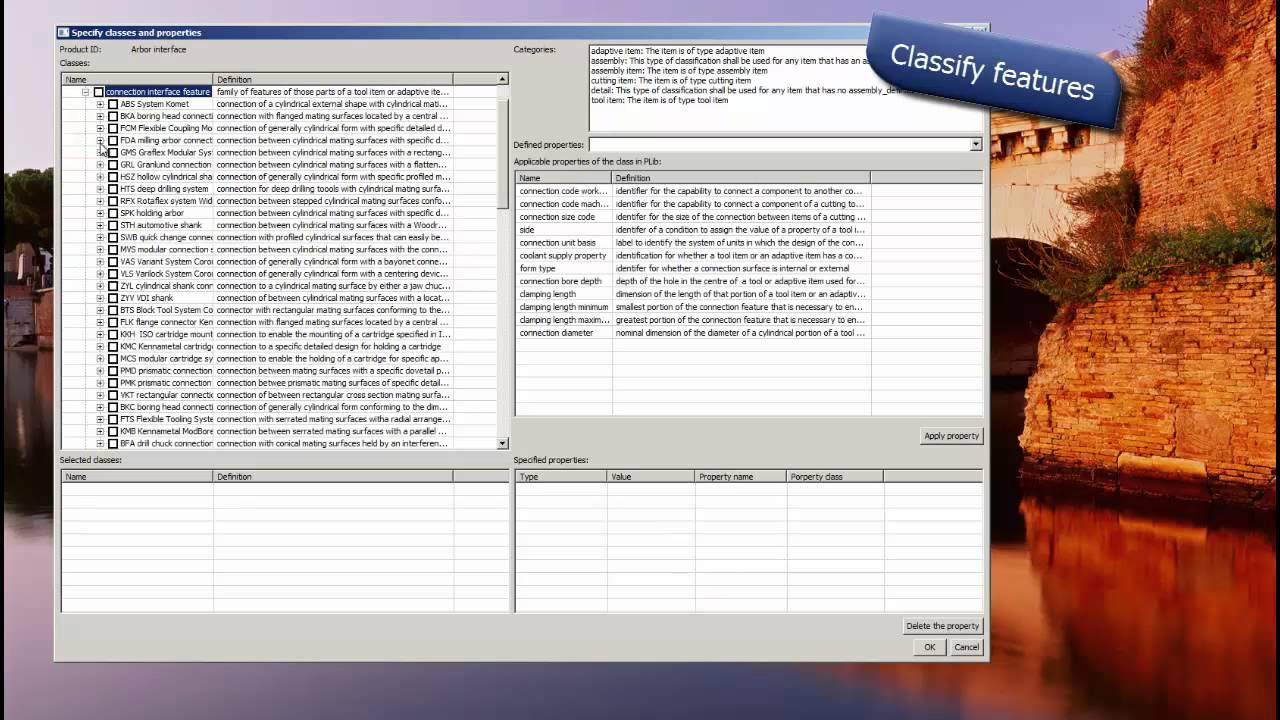Cutting tool classification STEP AP242 and ISO 13399