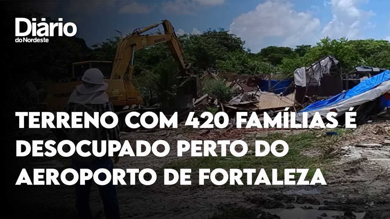 Imagem da notícia Terreno com 420 famílias é desocupado perto do Aeroporto de Fortaleza