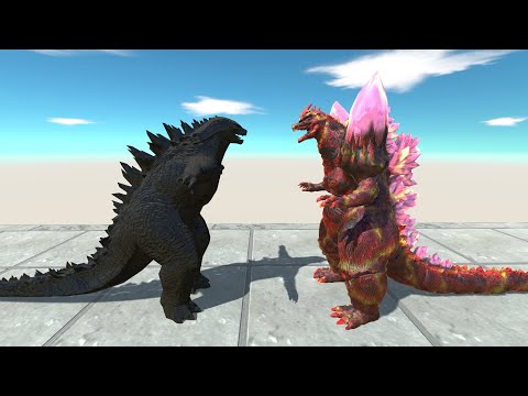 New Monster Dark Godzilla 2014 Vs All Team Space Godzilla Lava -Animal Revolt Battle Simulator