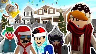 BLOXBURG MOTHER OF 4 KIDS CHRISTMAS SPECIAL! WINTER FAMILY VACATION?