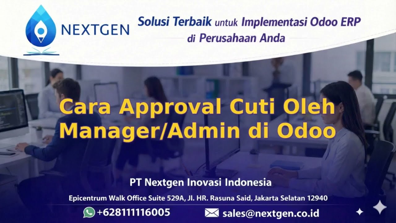 11 - Cara Approval Cuti Oleh Manager di Odoo