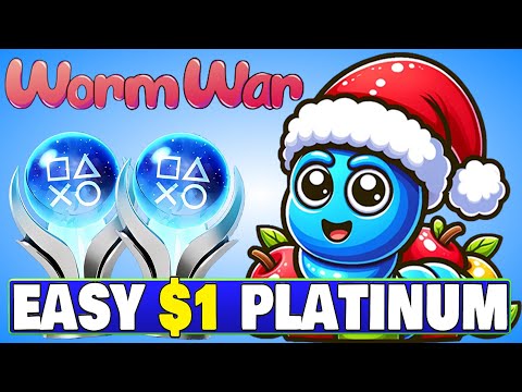 New Easy $1 Platinum Game - Worm War Quick Trophy Guide