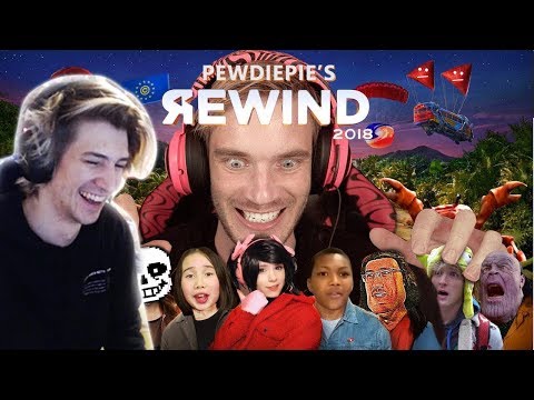 xQc Reacts To YouTube Rewind 2018 but it's actually good By Pewdiepie | + Boom Headshot | with CHAT
