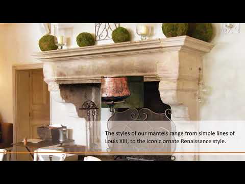 French Limestone Fireplace Mantels from the 18th Century to Present | Authentic Provence