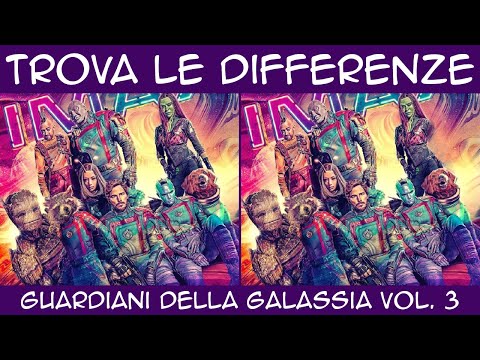 Trova le Differenze Guardiani della Galassia vol.3 | Official character poster | Marvel Film Game