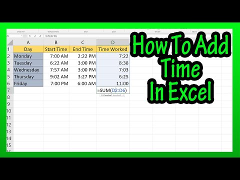How To Add Time (And Format A Cell To Add Time) Past 24 Hours In Excel Explained - How To Sum Time