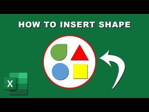 How to insert shapes in excel office 365