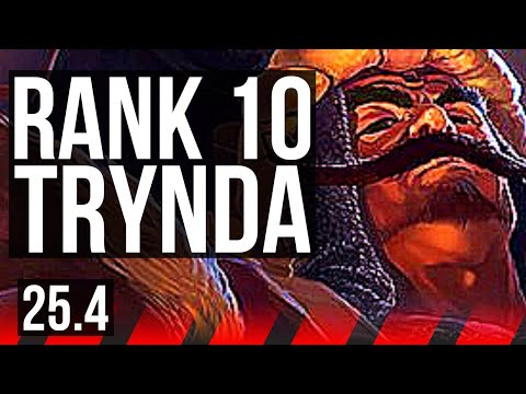 TRYNDAMERE vs JAX (TOP) | 9/2/3, Rank 10 Trynda | KR Grandmaster | 25.4