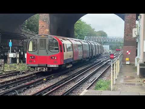Rare footage of a Northern Line train departing Finchley Central platform 2 Mill Hill East bound