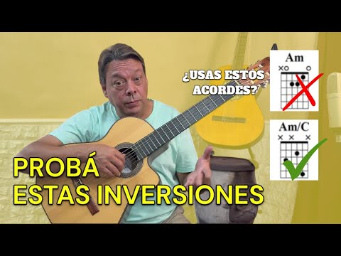 How to replace basic chords with inversions - Jorge Martínez #chords #guitar #learnguitar