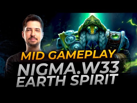 w33 (Smurf) Earth Spirit Mid | Full Gameplay Dota 2 Replay