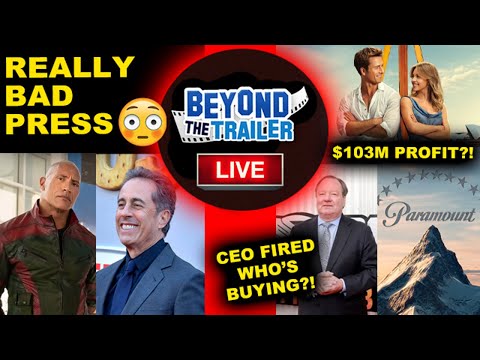 DRAMA - Dwayne Johnson & Jerry Seinfeld, Paramount CEO Fired, Deal 2024 Skydance or Apollo?