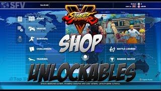 Street Fighter V -  Shop Content & Unlockables (Costumes, Colours, Profiles)