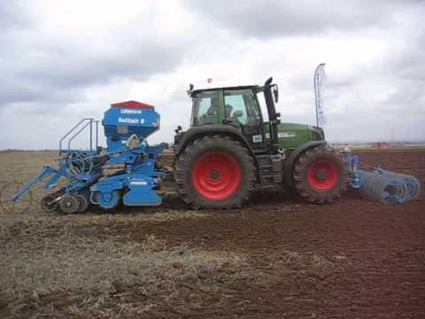FENDT 415   Lemken Zirkon  Rotary Harrow + Solitair Pneumatic Seed Drill & VarioPack Front Furrow Press