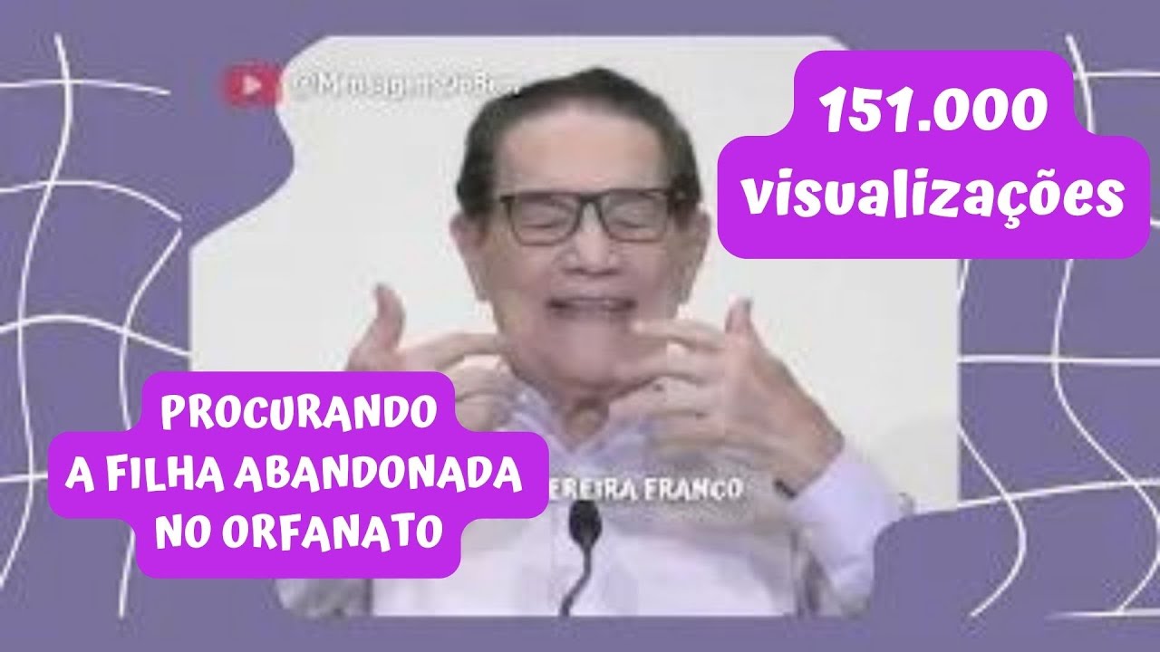 Divaldo Franco ❤ PROCURANDO A FILHA ABANDONADA NO ORFANATO 🥰  #MensagensDoBem #OMensageiroDaPaz
