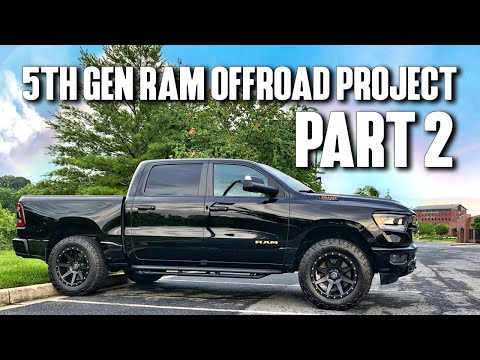 2019 5th Gen RAM Offroad 4x4 Project Part 2: Eibach Pro Lift, ICON, Zone Off-Road, KO2 Tires)