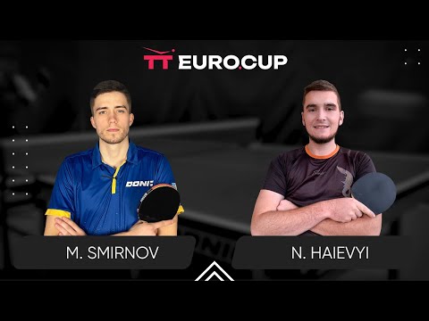 18:00 Mykyta Smirnov - Nazarii Haievyi 05.01.2024 TT Euro.Cup Ukraine Master. TABLE 3