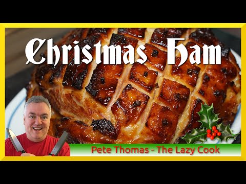 Honey Glazed Festive Ham | Honey and Mustard Glazed Christmas Ham 🎄⛄😋