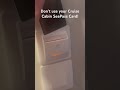 Cruise Cabin Hack: Use Old Hotel Key Card To Keep Electricity On!