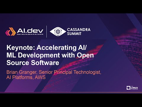 Keynote: Accelerating AI/ML Development with Open Source Software