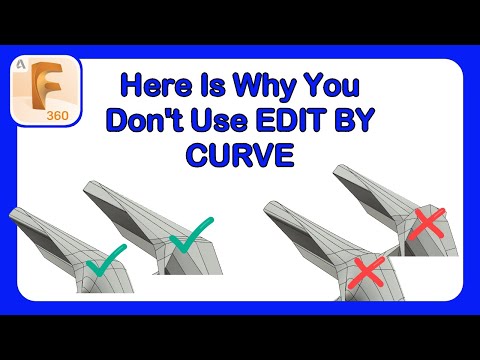 Fusion 360 Form Mastery  Part 31 - Why We Don't Use Edit By Curve on Certain Models #Fusion360 #Form