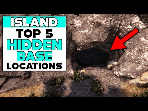 Ark Survival Evolved TOP 5 HIDDEN Base Locations On the ISLAND MAP