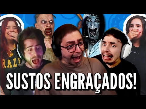 OS SUSTOS MAIS ENGRAÇADOS NAS LIVES (JOVENS REAGEM)