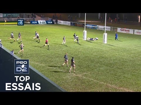 TOP Essais de la J14– PRO D2 – Saison 2018-2019