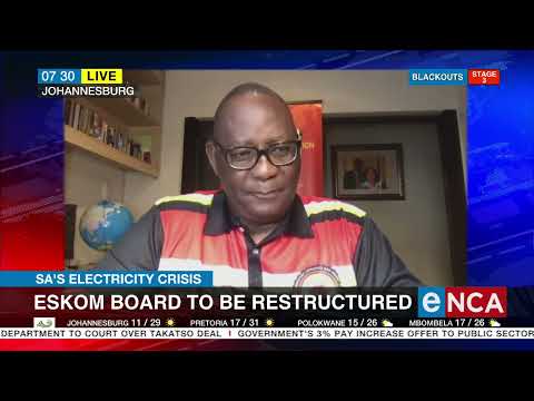 Reaction Eskom board to be restructured