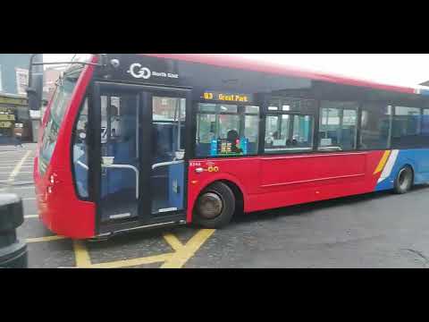Go North East 8346 on the Q3 to Great Park seen at Newcastle Haymarket Bus Station