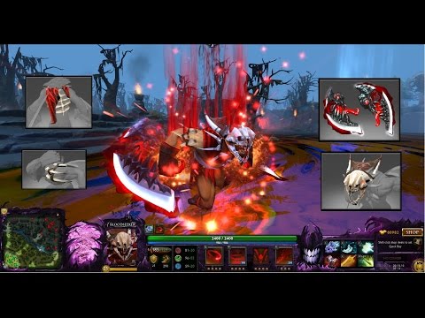 Dota 2 Bloodseeker Mix Set  Thirst of Eztzhok Blade / The Bonehunter