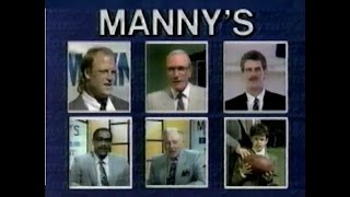1989 DAVE CORZINE, TOM THAYER, RAY MEYER shop at MANNY’s (Chicago TV commercial)