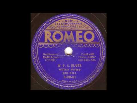 Thumbnail for Big Bill Broonzy & Black Bob - W.P.A. Blues by Tampa Red, Washboard Sam, Jazz Gillum, Memphis Slim, Memphis Minnie, Papa Charlie McCoy, Big Bill Broonzy