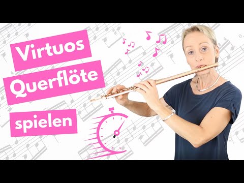 Schnell spielen auf der Querflöte in nur drei Schritten. Dank dieser Methode kein Problem.