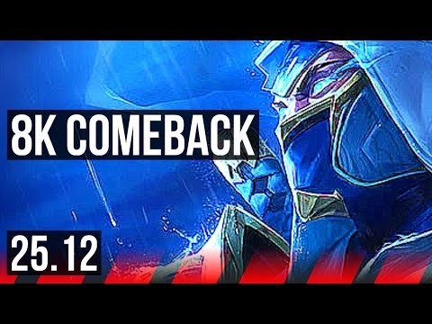 SHEN vs SINGED (TOP) | Comeback, 38k DMG, 8/4/22 | KR Master | 25.12