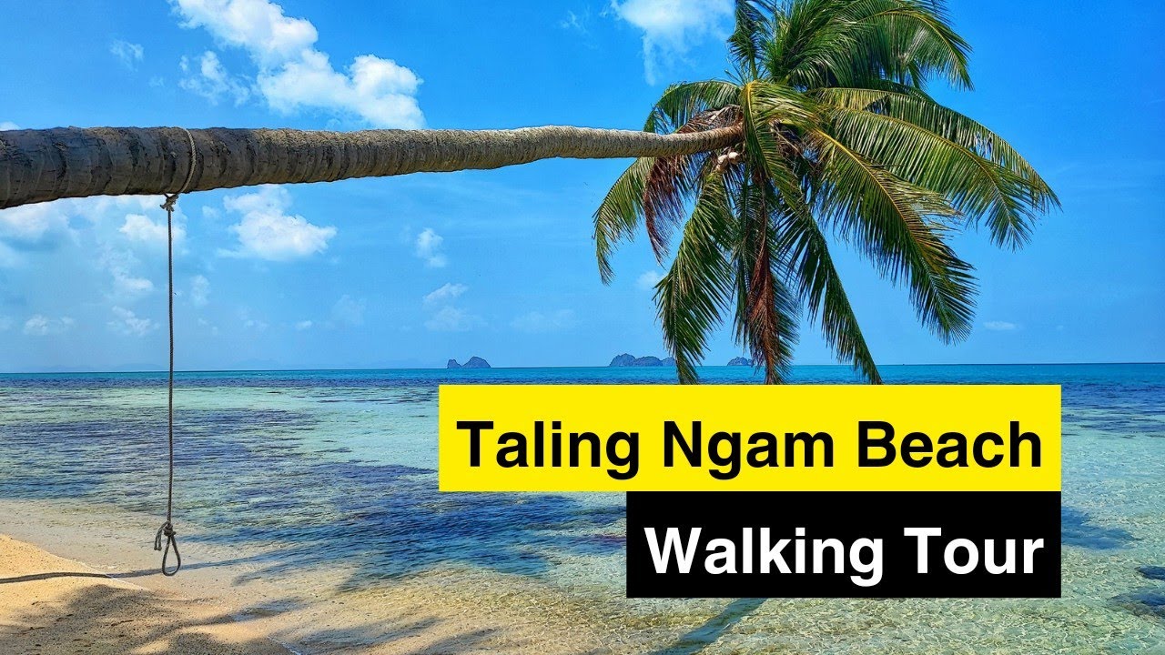 Embark on an invigorating walking tour of the exquisite Taling Ngam Beach.