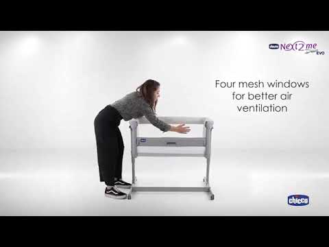 Bērnu Gulta Šūpulītis Chicco Next2Me Dream Evo Grey Re_Lux