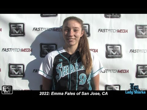 2022 Emma Fales Pitcher and First Base Softball Skills Video - Lady Sharks