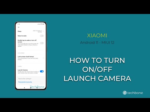 How to Turn On/Off Camera Quick Launch - Xiaomi [Android 11 - MIUI 12]