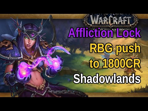 Affliction RBG 1800 MMR Warsong Gulch (WoW Shadowlands) | Quest to 1800 CR Ep.9