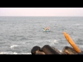 Kayak Rudder Broken In Crazy 4 Meter Wave