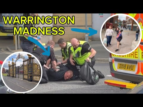 WARRINGTON TOWN CENTRE - 10/09/25 #policearrest #aggressive perfume sellers #Warrington 