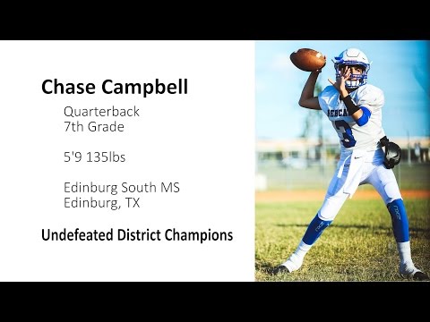 QB Chase Campbell (7th Grade) 2016 Highlights
