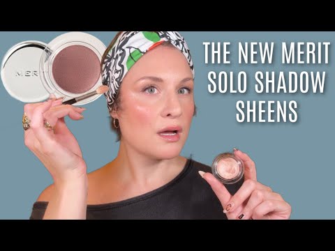 TRYING NEW MAKEUP | THE NEW MERIT SOLO SHADOW SHEENS