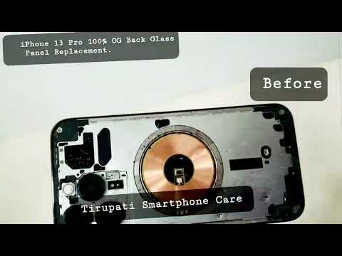 iPhone 13 Pro Green Broken Back Glass Panel Replacement